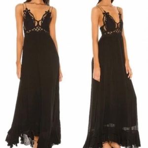 COPY - Free People Adella Slip Maxi in Black | Size M | NWT